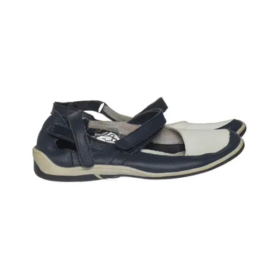 Ballerines (Bleu, Blanc) de Sköna Marie Cuir