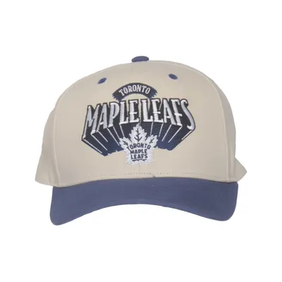 Casquette de baseball (Beige, Bleu) de Mitchell & Ness Coton