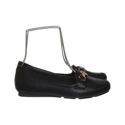 Loafers (Zwart) van Savita Leer