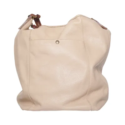 Umhängetasche (Beige) von Ceannis Baumwolle, Leder