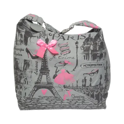 Shoulder-bag (Gray, Black, Pink) from Glamour