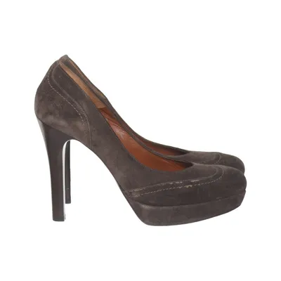 Pumps (Braun) von Guglielmo Rotta Leder