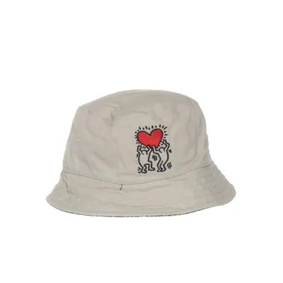 Bøllehat (Beige, Sort, Hvid) fra Keith Haring