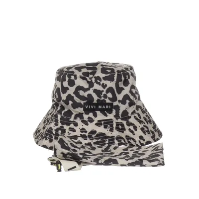 Buckethatt (Svart, Vit) från Vivi Mari Bomull, Återvunnen polyester