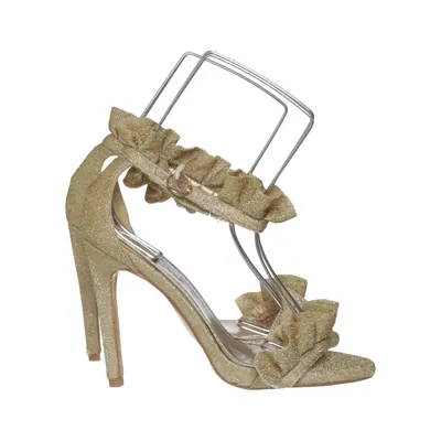 High heel sandals (Gold) from Lulu Faux leather