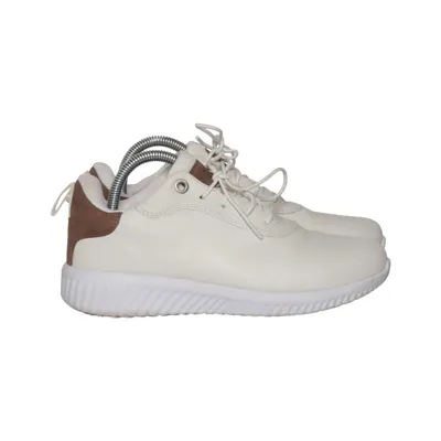 Trainers (White, Brown) from Polecat Leather