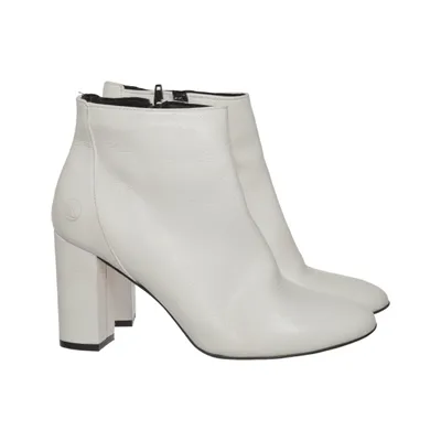 Heeled boots (White) from Post Xchange Leather