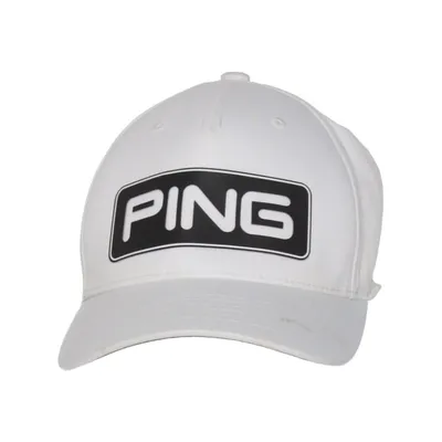 Honkbalpet (Wit) van Ping Elastaan, Polyester