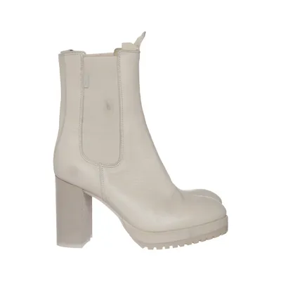 Bottines Chelsea (Beige) de Manfield Cuir
