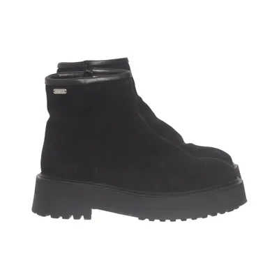 Bottines (Noir) de Sneaky Steve Daim, Laine, Cuir