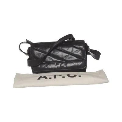 Schoudertas (Zwart) van A.P.C. Katoen, Leer