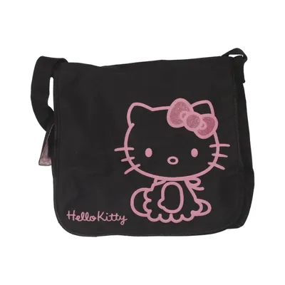 Axelremsväska (Svart, Rosa) från Hello Kitty