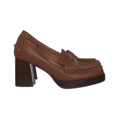 High heels (Brown) from Bibi Lou Leather