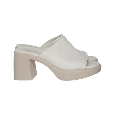 Mules (White, Beige) from Shoe Biz Copenhagen Leather