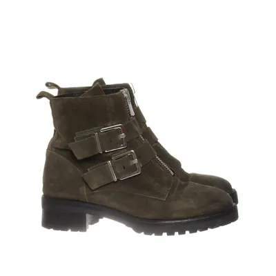 Ankle boots (Green, Black) from Sacha Essentials Suede