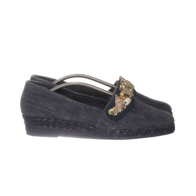 Chaussure compensées (Bleu, Or) de Apepazza
