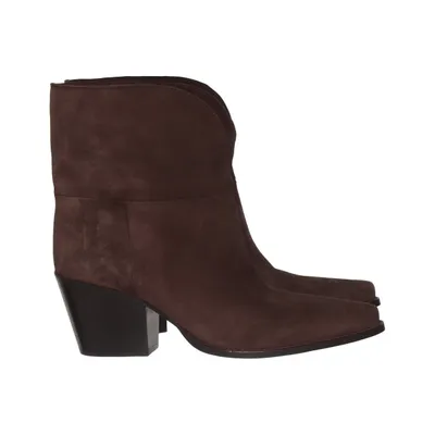 Bottes à talons (Marron) de Badura Cuir
