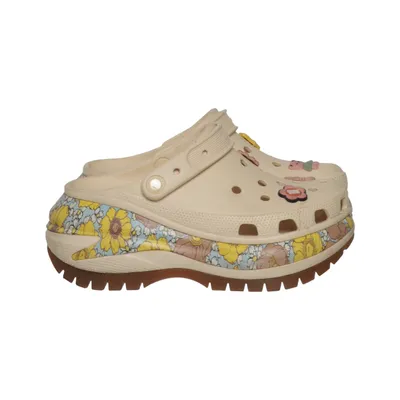 Sandals (Beige, Multicolored) from Crocs Polyurethane
