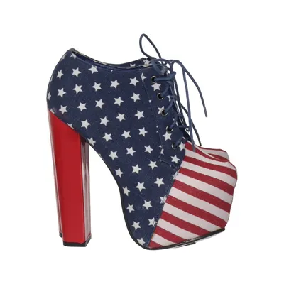 Heeled boots (Blue, Red, White) from Bebo