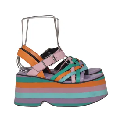Wedges (Multicolored) from Current Mood Faux leather