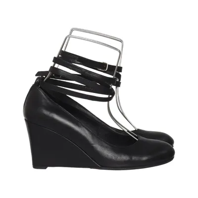 Wedges (Black) from WHYRED Leather