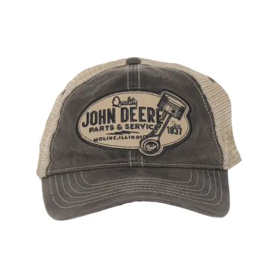 Truckerkeps (Grå, Beige) från John Deere Bomull, Polyester