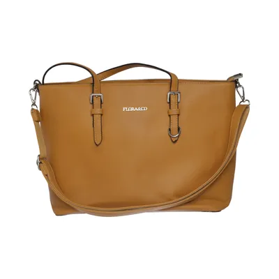 Handtas (Geel) van Flora & Co Nylon, Polyurethaan