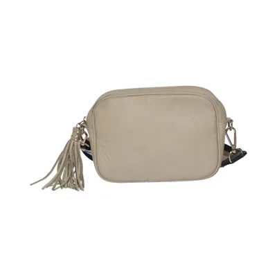 Shoulder-bag (Beige, Multicolored) from Made in italy Leather