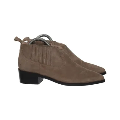 Enkellaarzen (Beige) van Shoe Biz