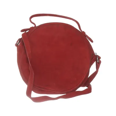 Axelremsväska (Röd) från Violeta by Mango Bomull, Skinn, Linne