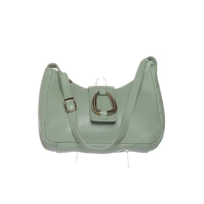Shoulder-bag (Green) from Glitter Polyester, Polyurethane
