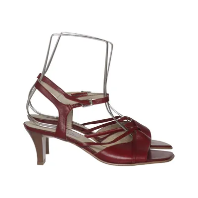 Sandales à talons hauts (Rouge) de Oscaria Cuir