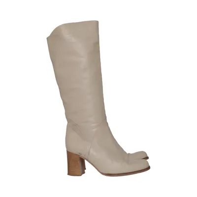 Laarzen (Beige) van Elastomere Leer