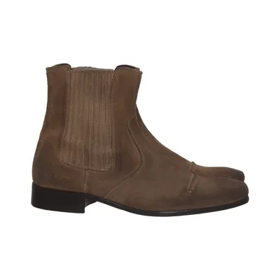 Ankle boots (Brown) from Novita Man Leather