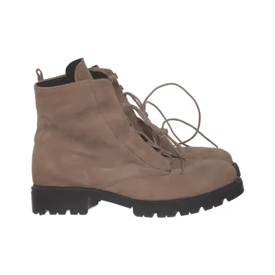 Bottes à lacets (Beige) de Thom by Thomas Rath Cuir