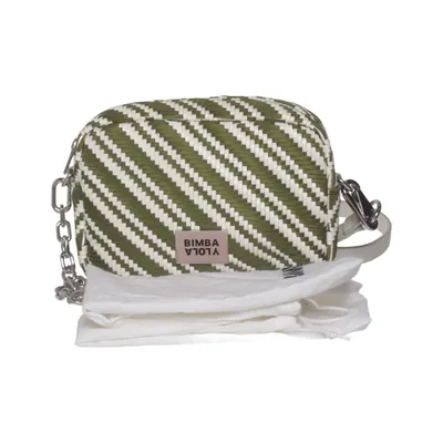 Shoulder-bag (Green, White) from Bimba y Lola