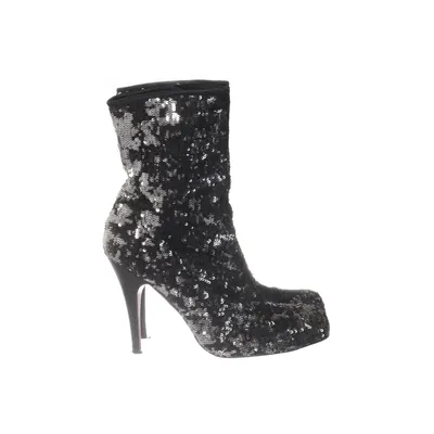 Heeled boots (Black, Silver) from Buffalo London
