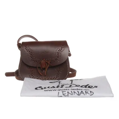 Shoulder-bag (Brown) from Gusti Leder Studio Leather