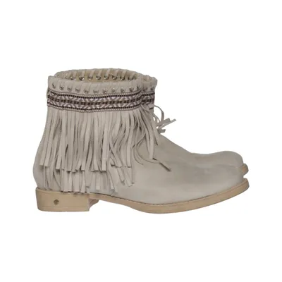 Ankle boots (Beige) from Ideal Shoes