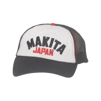 Trucker cap (White, Black, Multicolored) from Makita Cotton, Polyester