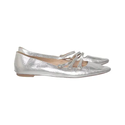 Ballerines (Argent) de Veronica Beard Cuir