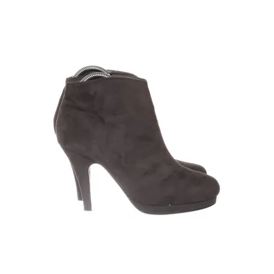 Heeled boots (Gray) from 2-Bizzy Faux suede