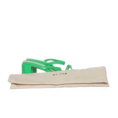 Mules (Green) from By Far Leather