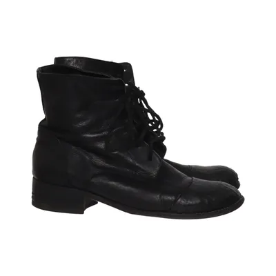 Laced boots (Black) from Indiana Top Men Leather