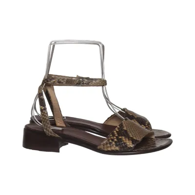 Sandals (Brown, Multicolored) Leather