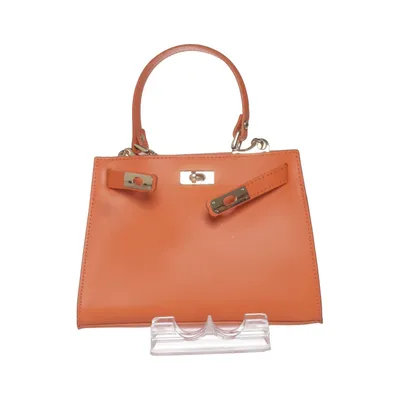 Schoudertas (Oranje) van Made in italy Leer