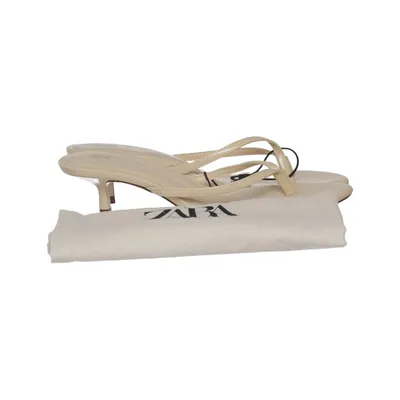 Sandales à talons hauts (Beige) de Zara Polyuréthane