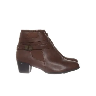 Heeled boots (Brown) from Cityline Faux leather