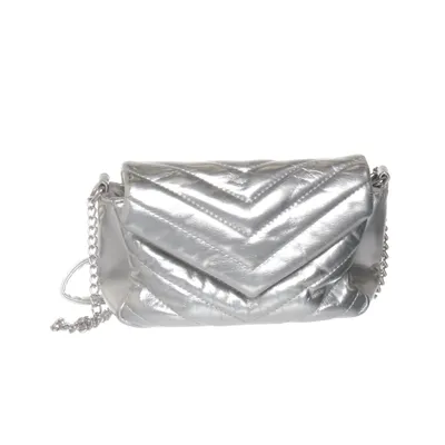 Skuldertaske (Sølv) fra Glitter Polyester, Polyurethan