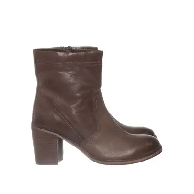 Bottes à talons (Marron) de Peperoni Denim Cuir